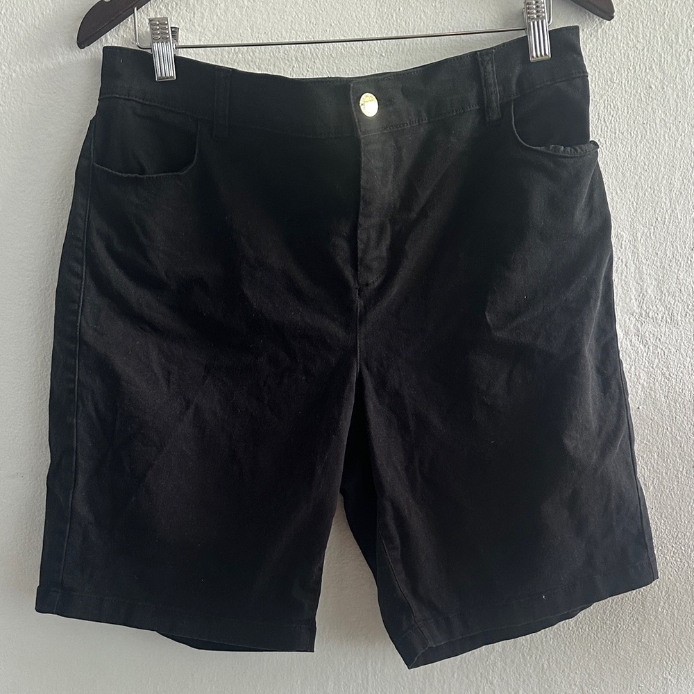 Calvin Klein Black Flat Front Men's Shorts
